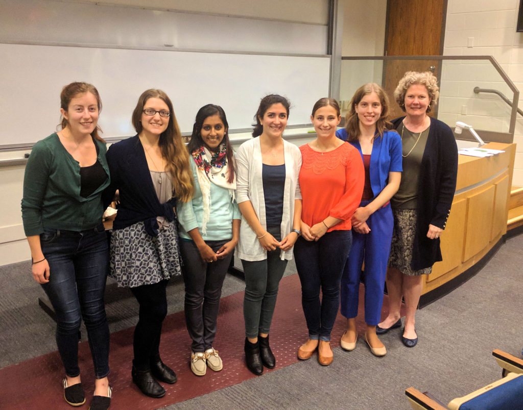 MSE Graduate Students with Professor Janet Callahan (right) 